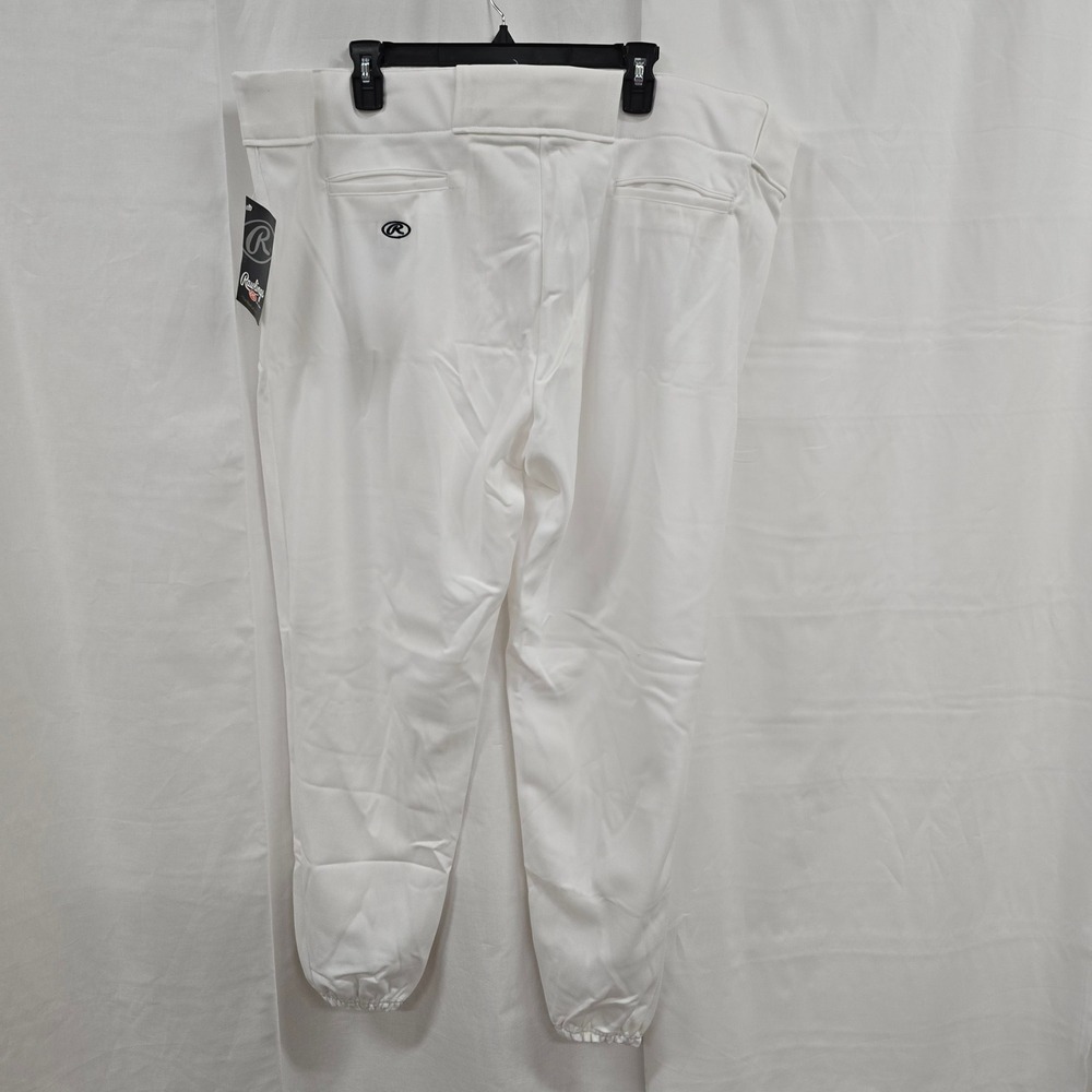 Rawlings Mens Baseball Pants White Athletic Trousers RBBP350-W-92 XXLarge NWT - Picture 4 of 6